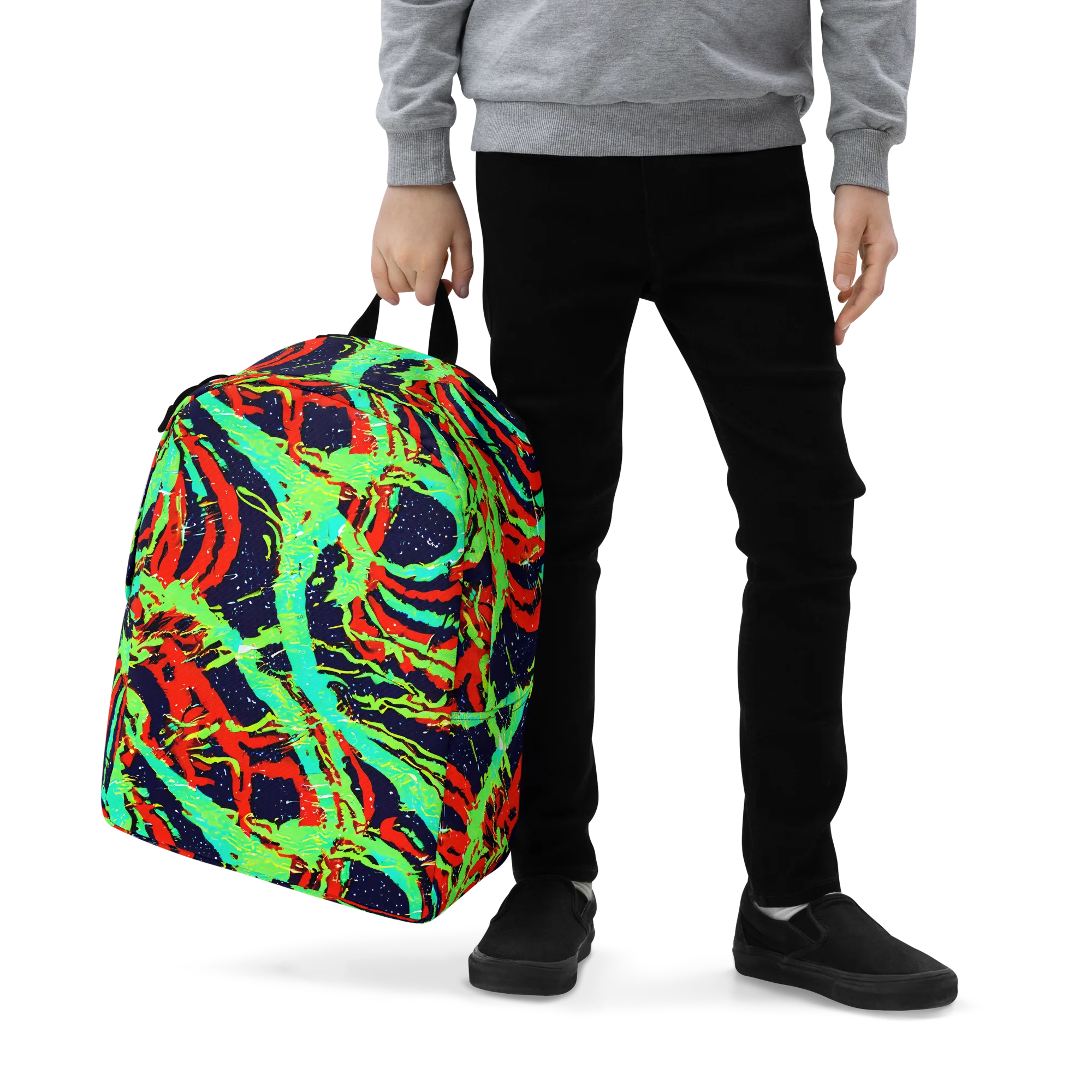Cyber Jungle on Minimalist Backpack — Zoomed-in