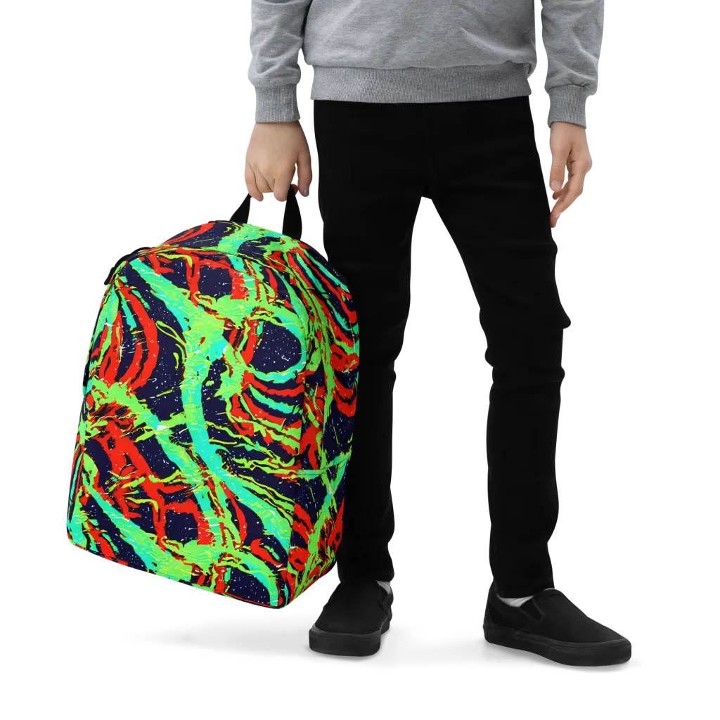 Cyber Jungle on Minimalist Backpack — Zoomed-in