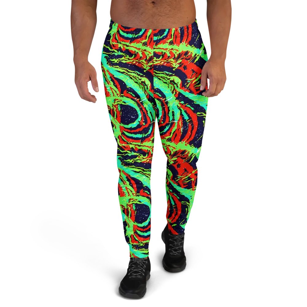 Cyber Jungle on Men's Joggers — Front