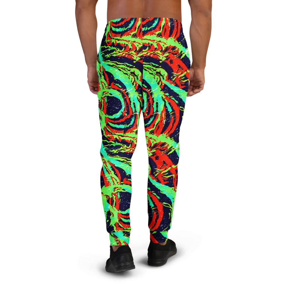 Cyber Jungle on Men's Joggers — Back
