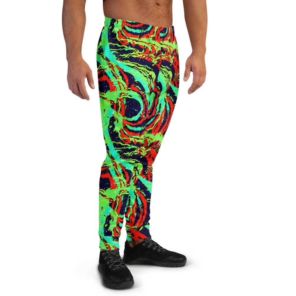Cyber Jungle on Men's Joggers — Right