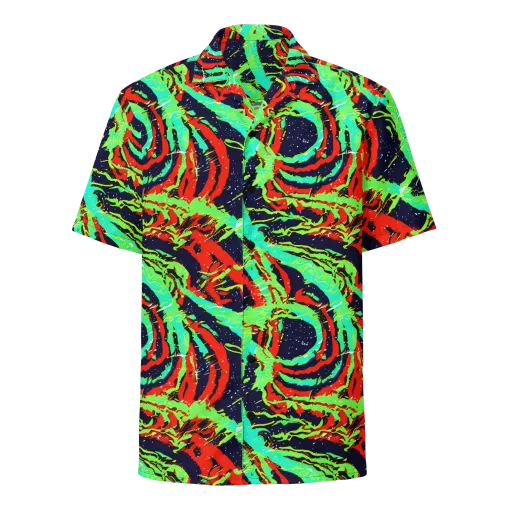Cyber Jungle on a Button Shirt