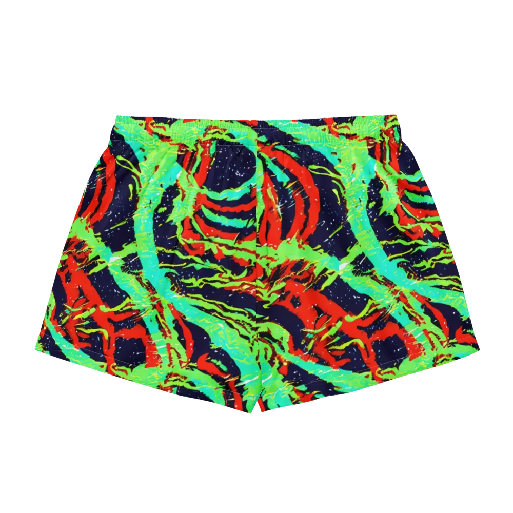 Cyber Jungle on Women's Pajama Shorts — Back