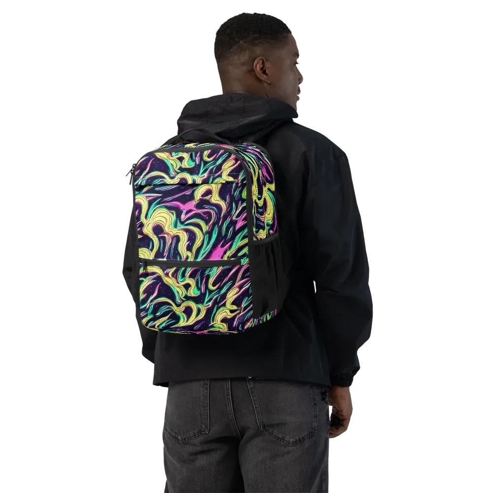 Casson's Whirl on Utility Backpack — Back
