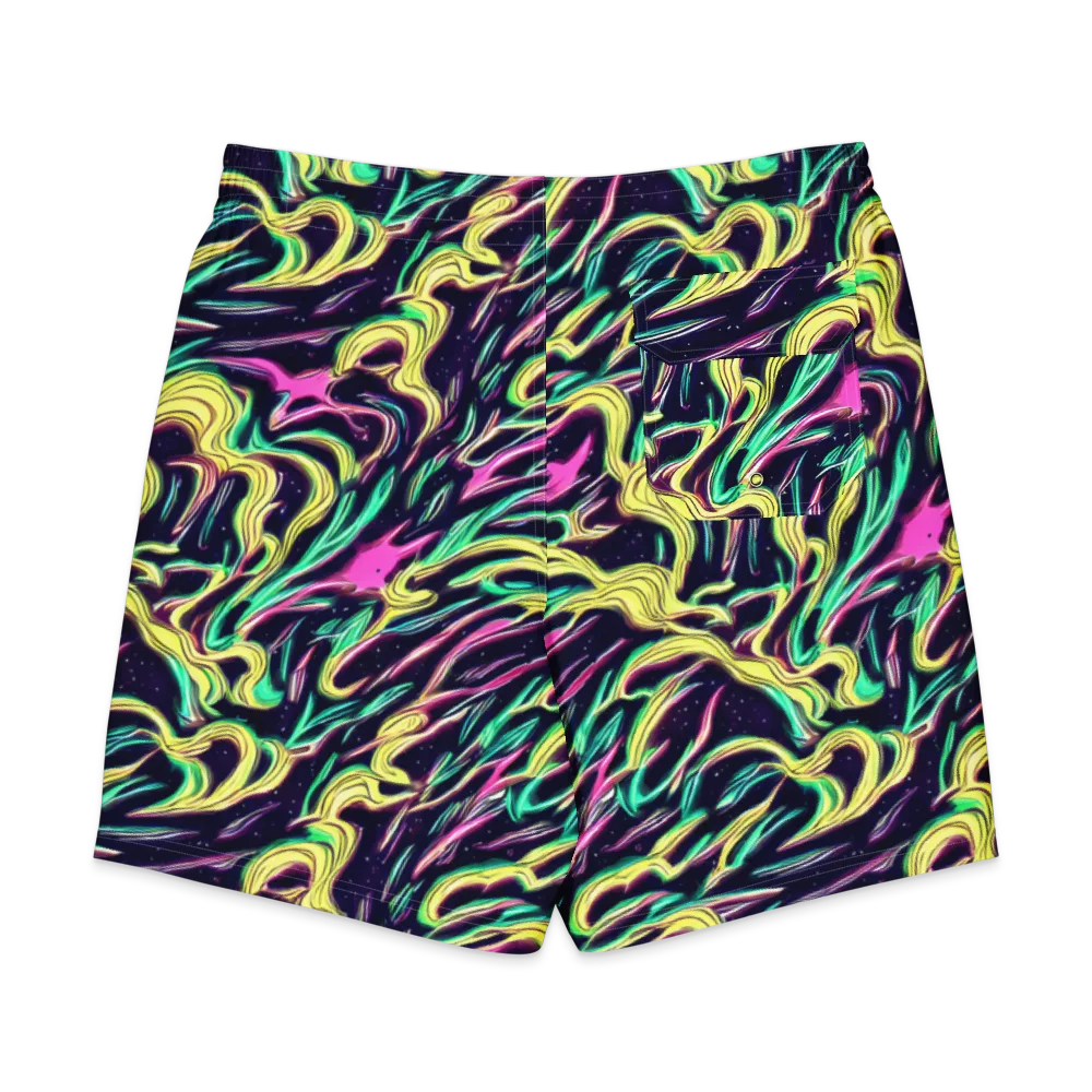 Casson's Whirl on Men's Board Shorts — Back