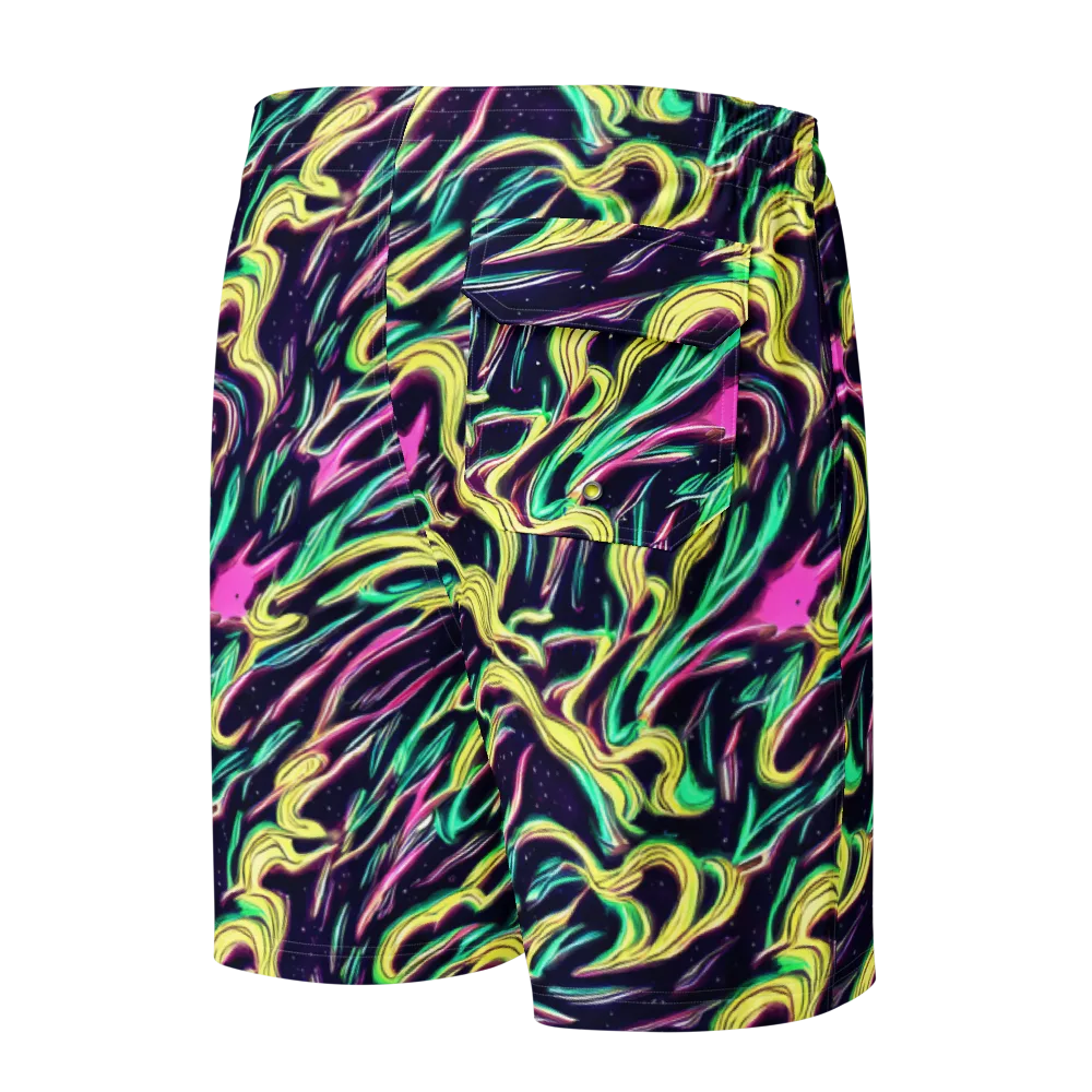 Casson's Whirl on Men's Board Shorts — Back