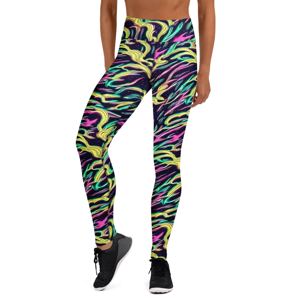 Casson's Whirl on Yoga Leggings — Front