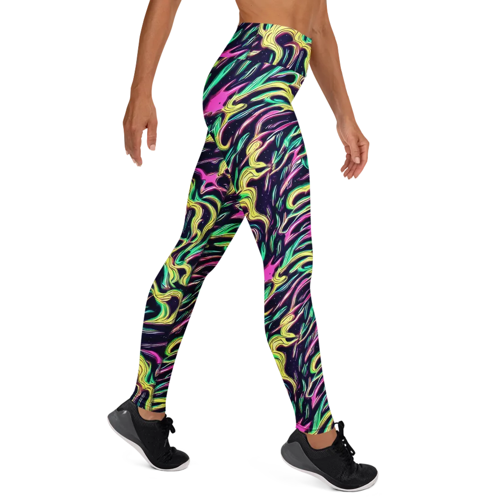 Casson's Whirl on Yoga Leggings — Right