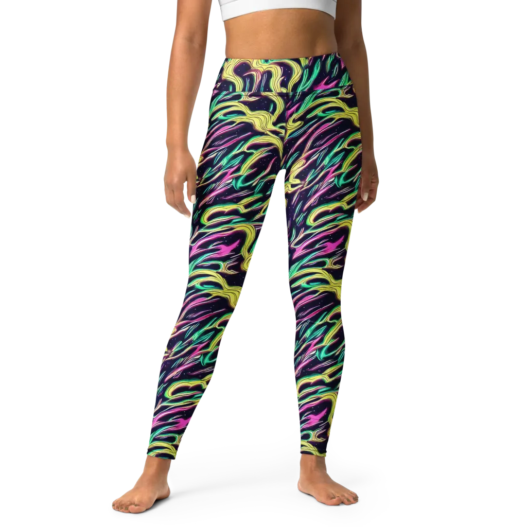 Casson's Whirl on Yoga Leggings — Front