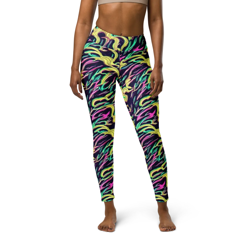 Casson's Whirl on Yoga Leggings — Front