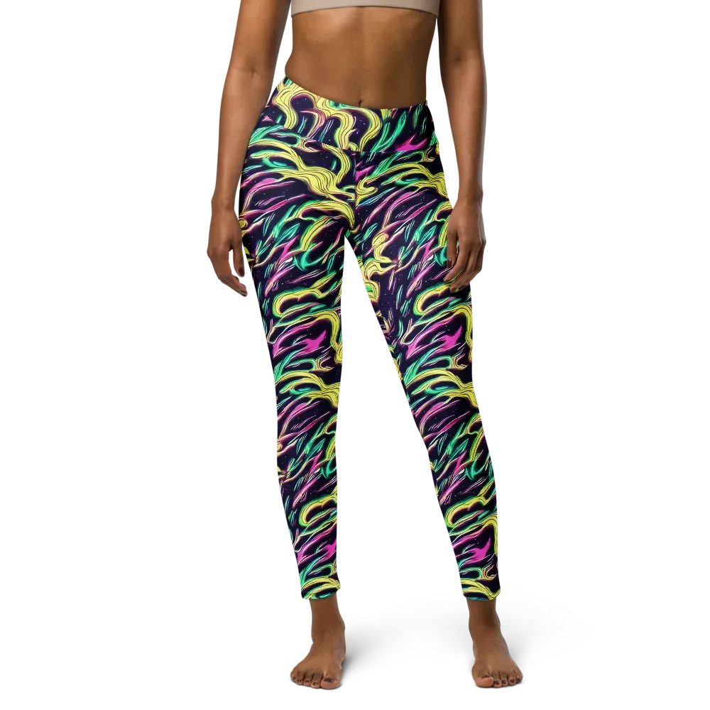 Casson's Whirl on Yoga Leggings — Front