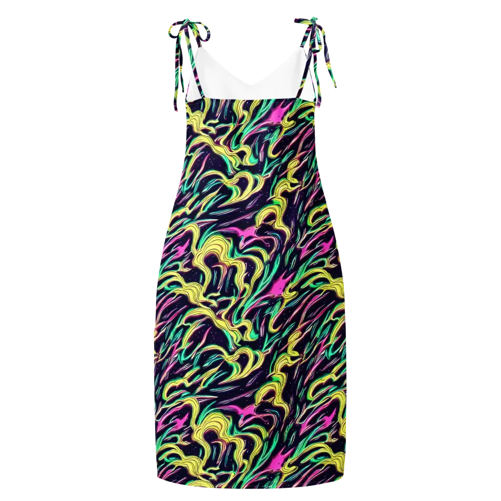 Casson's Whirl on Slip Dress — Back