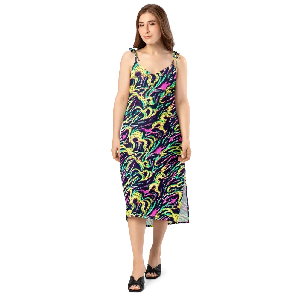 Casson's Whirl on Slip Dress — Front