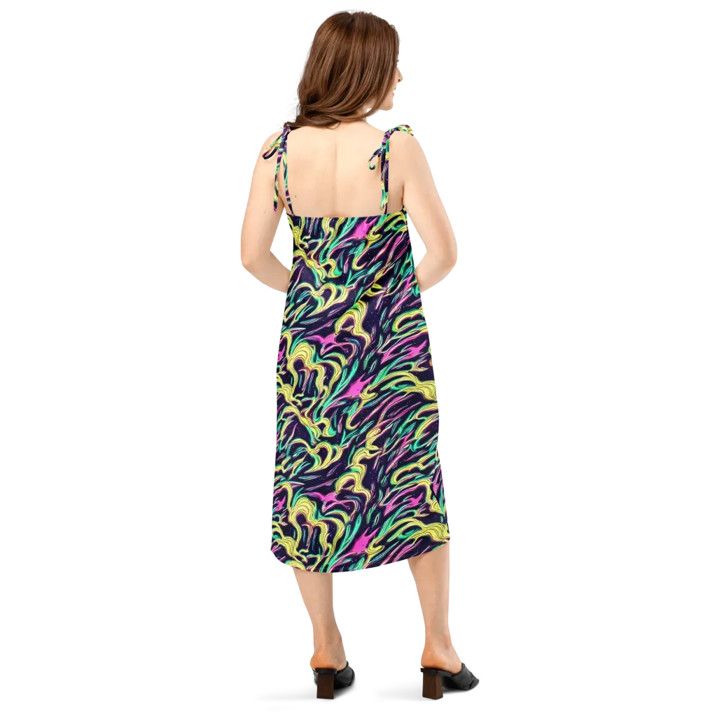 Casson's Whirl on Slip Dress — Back