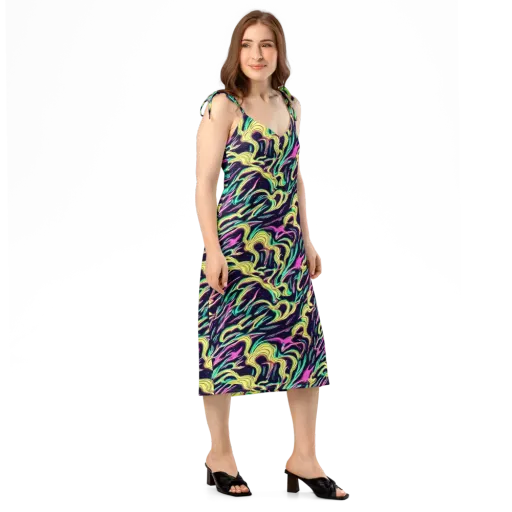 Casson's Whirl on a Slip Dress