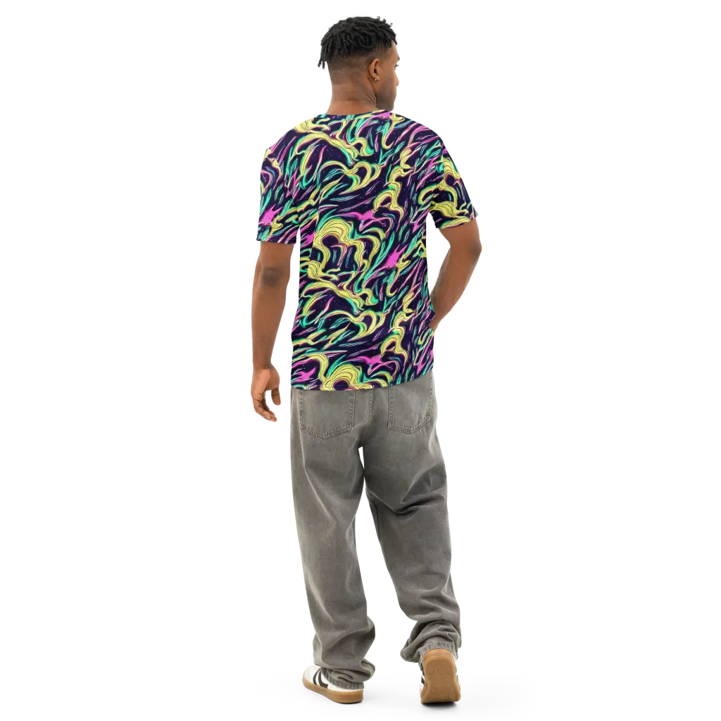 Casson's Whirl on Men's Cotton Crew Neck T-Shirt — Back