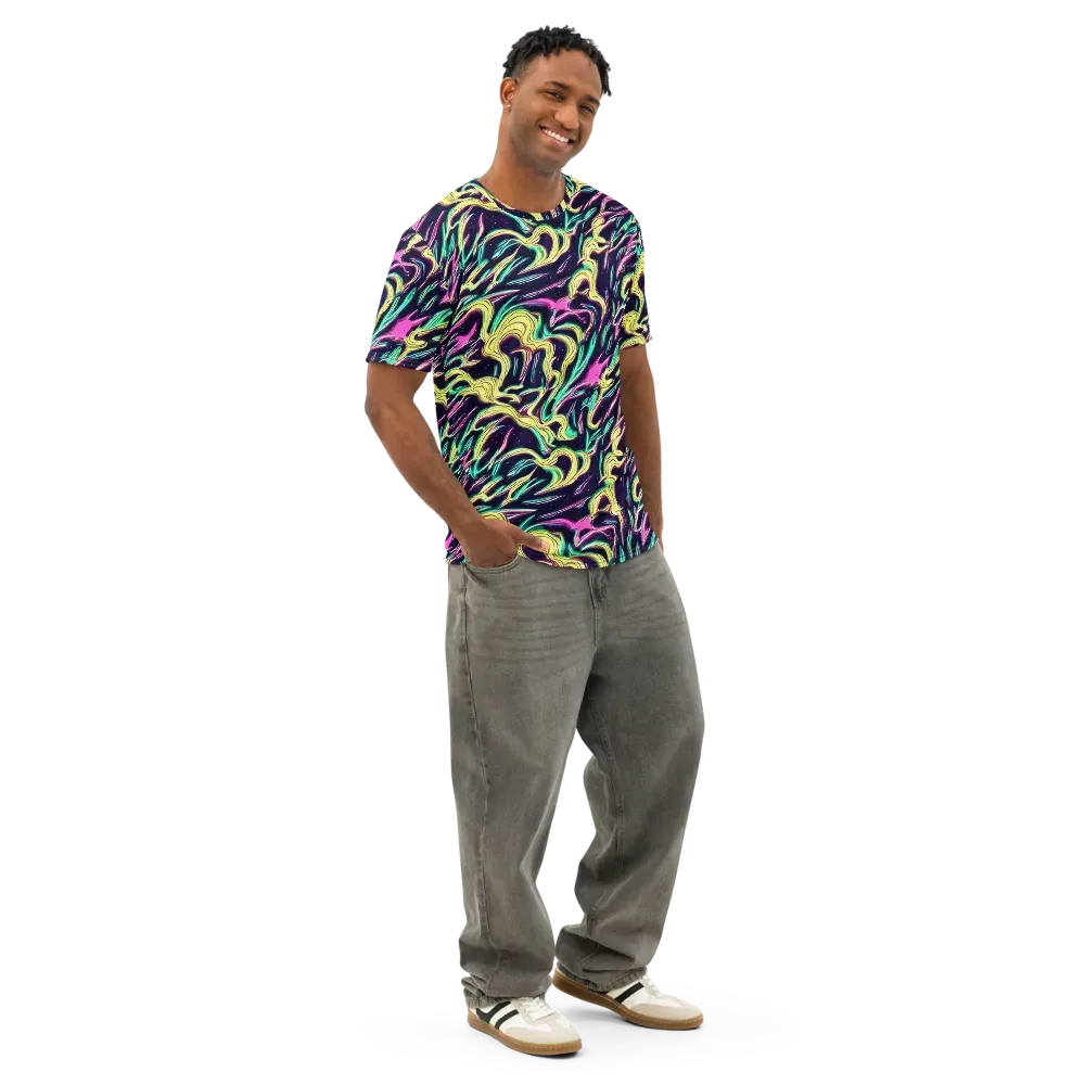 Casson's Whirl on Men's Cotton Crew Neck T-Shirt — Right Front