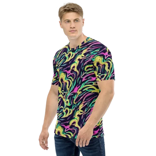 Casson's Whirl on a Men's Crew Neck T-Shirt