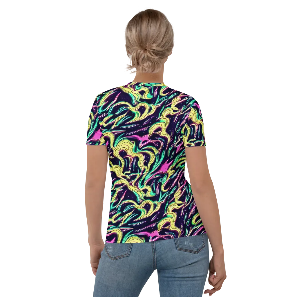 Casson's Whirl on Women's Crew Neck T-Shirt — Back