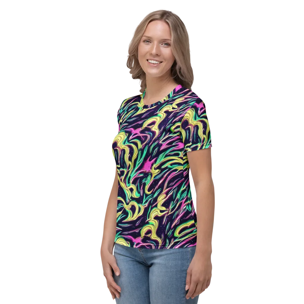 Casson's Whirl on Women's Crew Neck T-Shirt — Left
