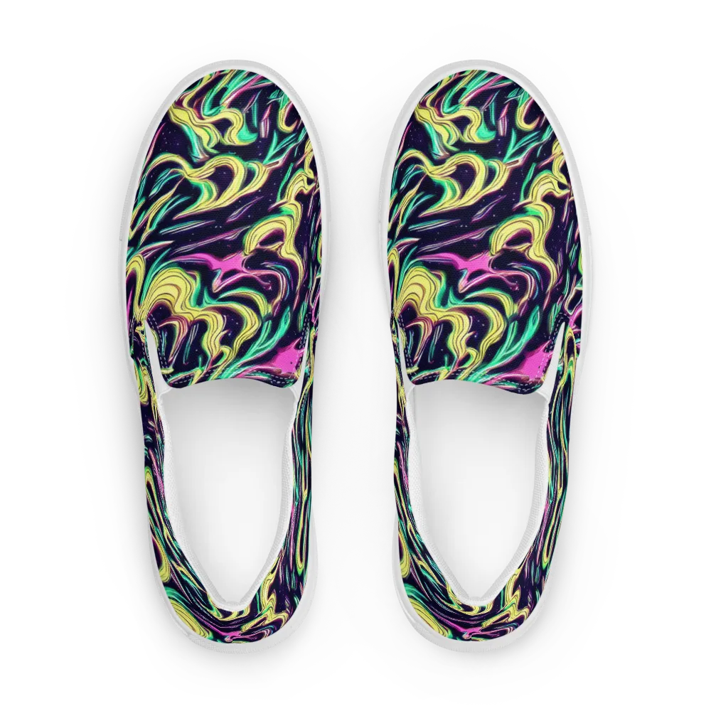 Casson's Whirl on Men's Slip-On Canvas Shoes — Front