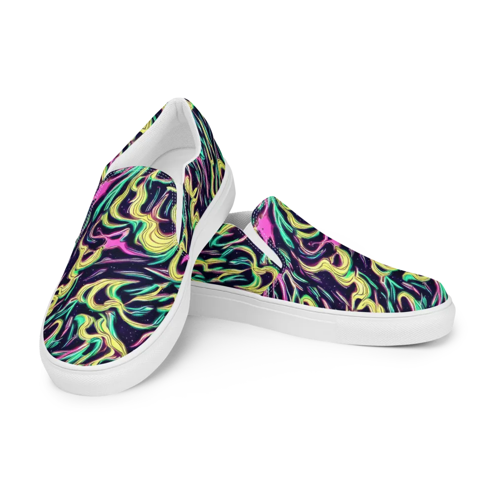 Casson's Whirl on Men's Slip-On Canvas Shoes — Left Front