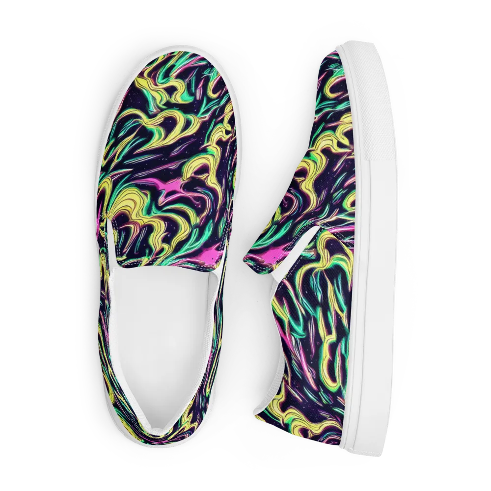 Casson's Whirl on Men's Slip-On Canvas Shoes — Front