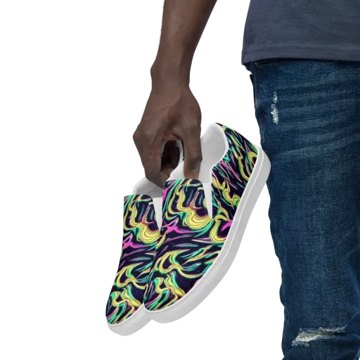 Casson's Whirl on a Men's Slip-On Canvas Shoes