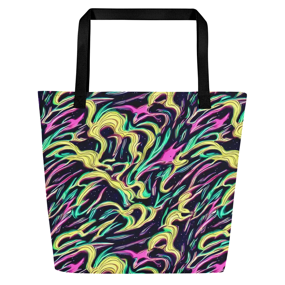Casson's Whirl on Large Tote Bag W/ Pocket — Front