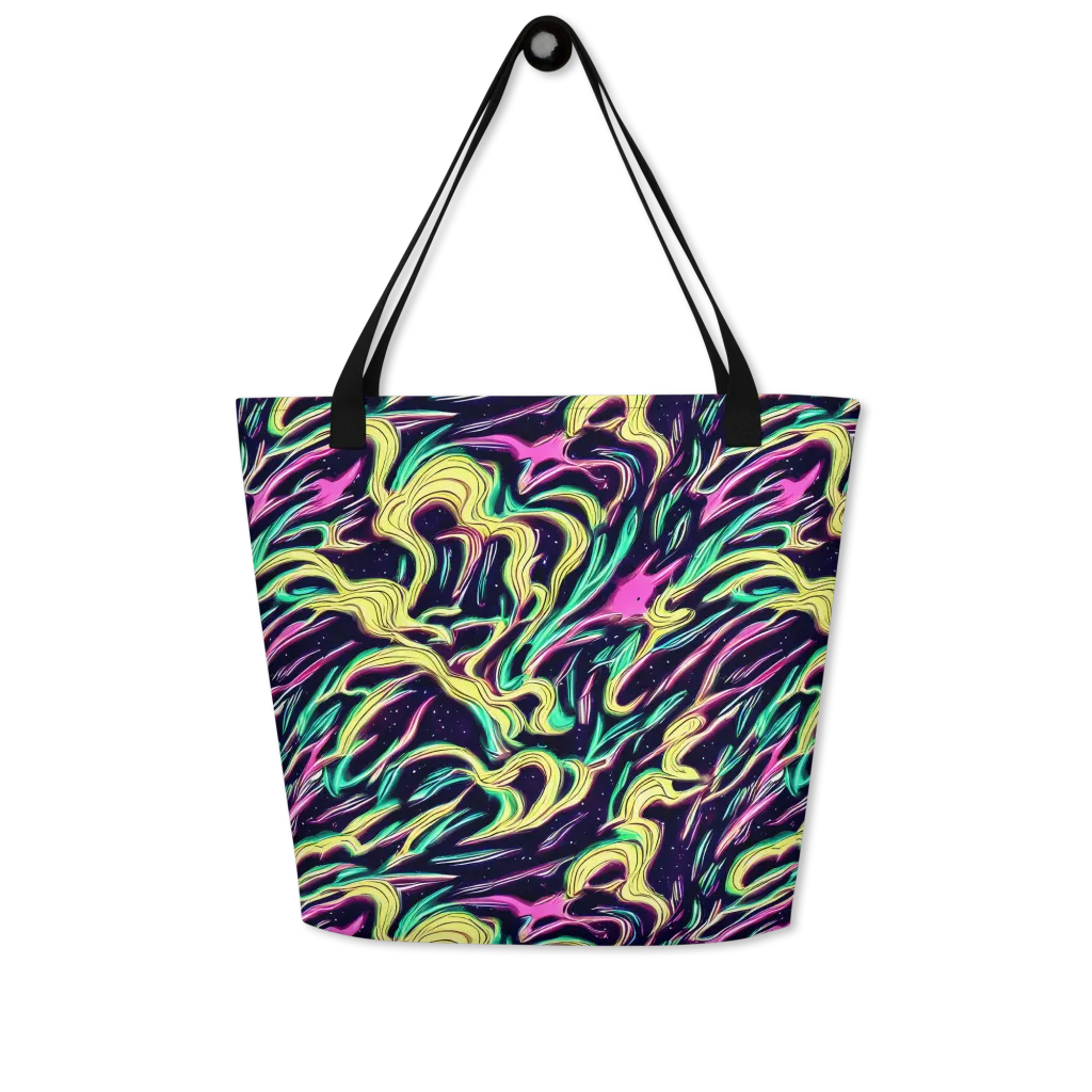 Casson's Whirl on Large Tote Bag W/ Pocket — Front