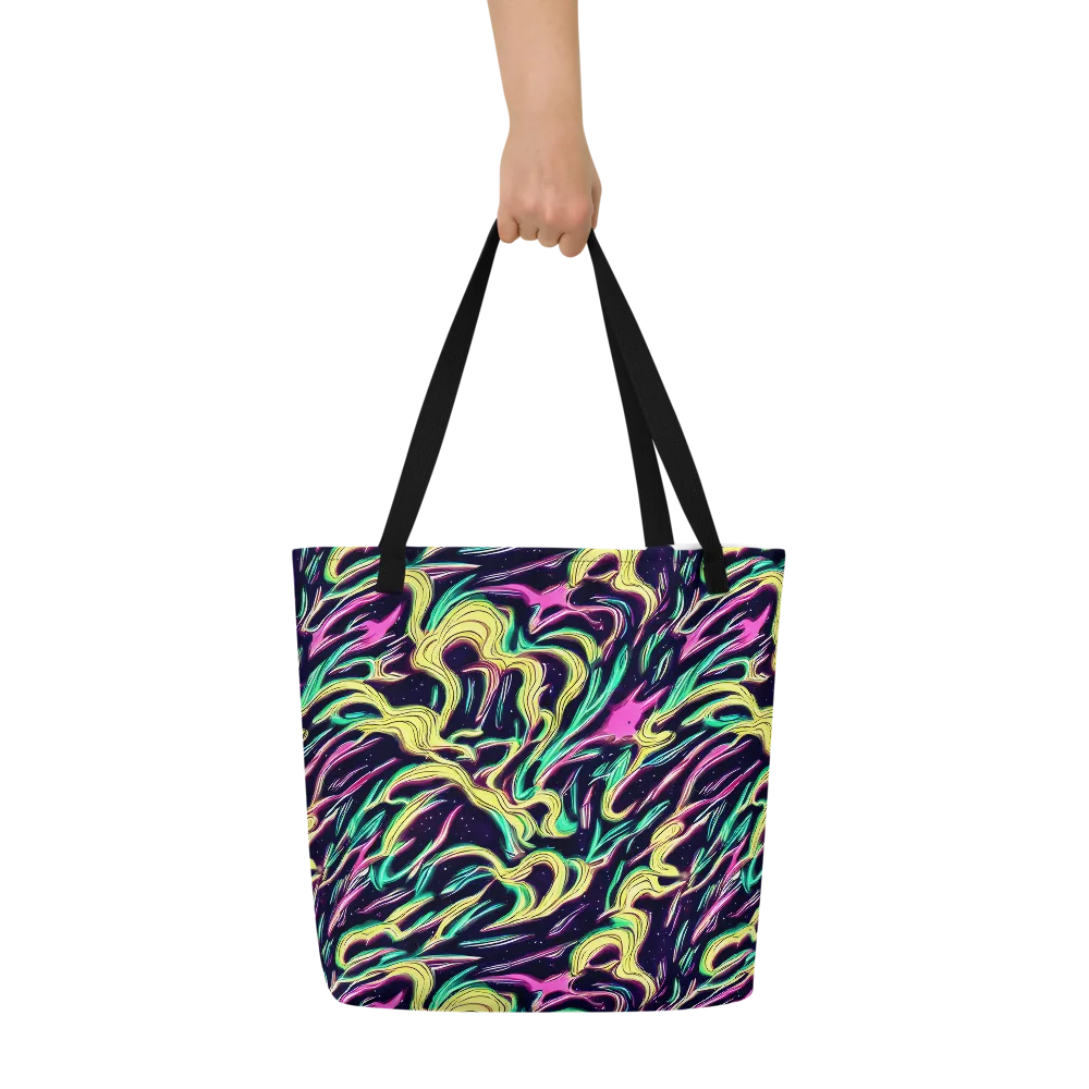 Casson's Whirl on Large Tote Bag W/ Pocket — Front