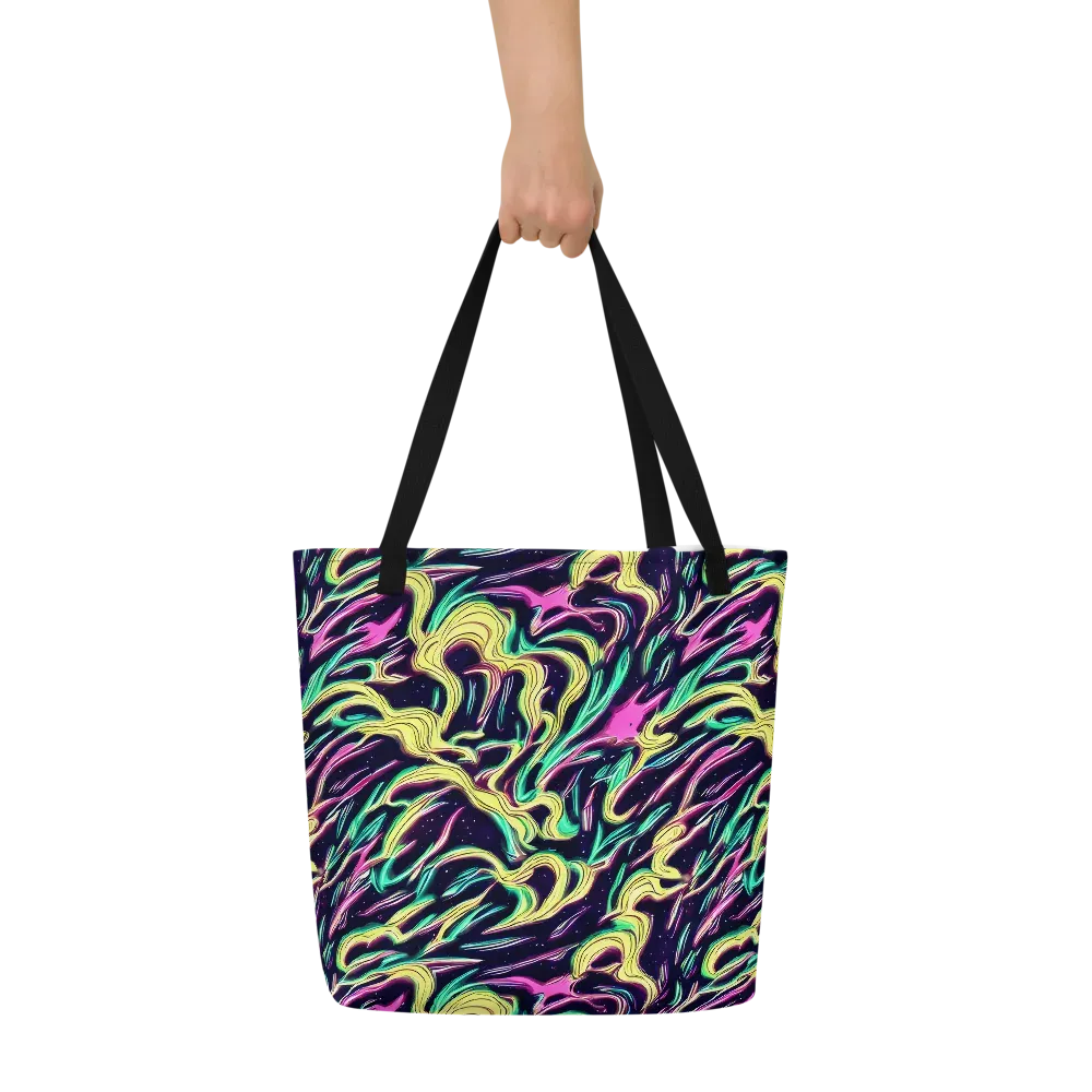 Casson's Whirl on Large Tote Bag W/ Pocket — Front