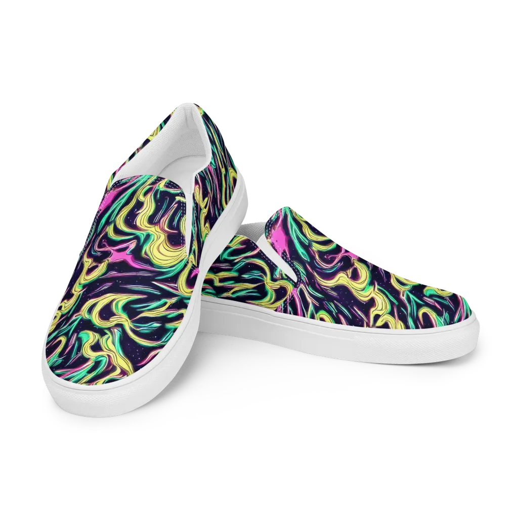 Casson's Whirl on Women's Slip-On Canvas Shoes — Left Front