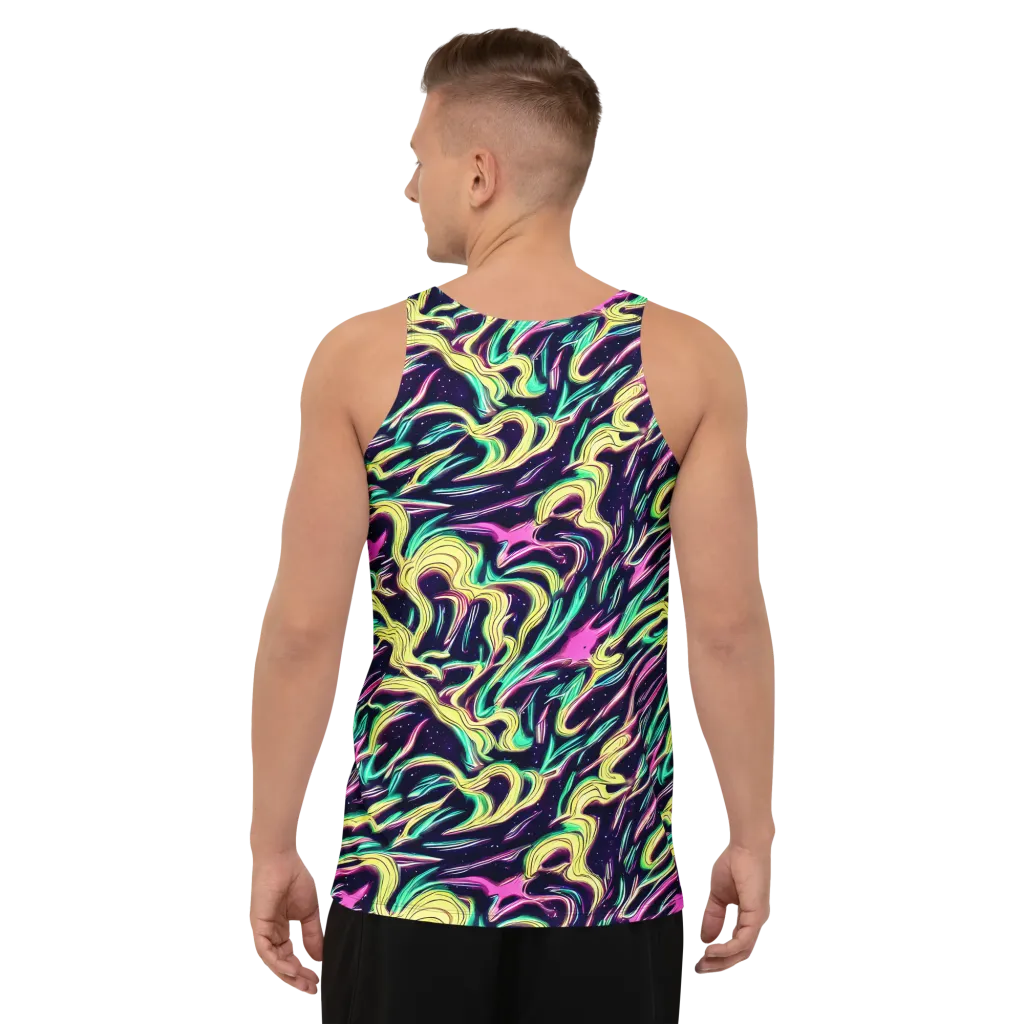 Casson's Whirl on Men's Tank Top — Back