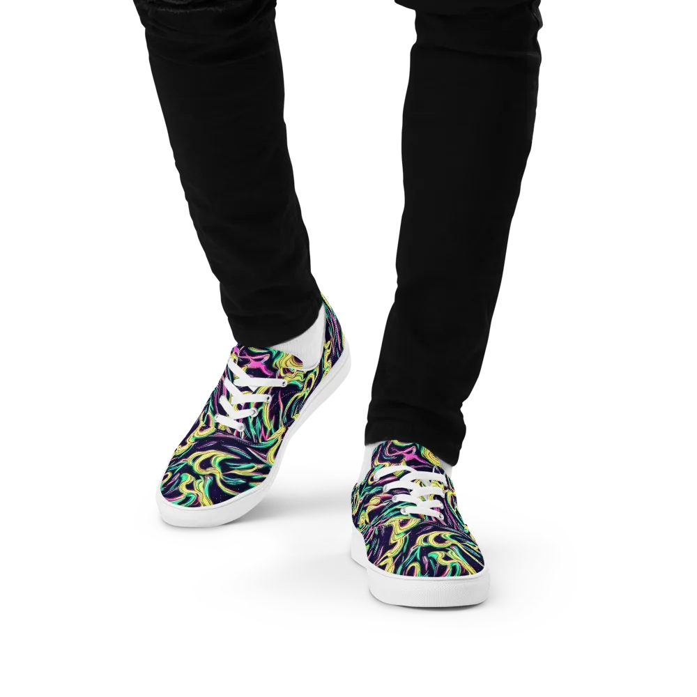Casson's Whirl on Men's Lace-Up Canvas Shoes — Front