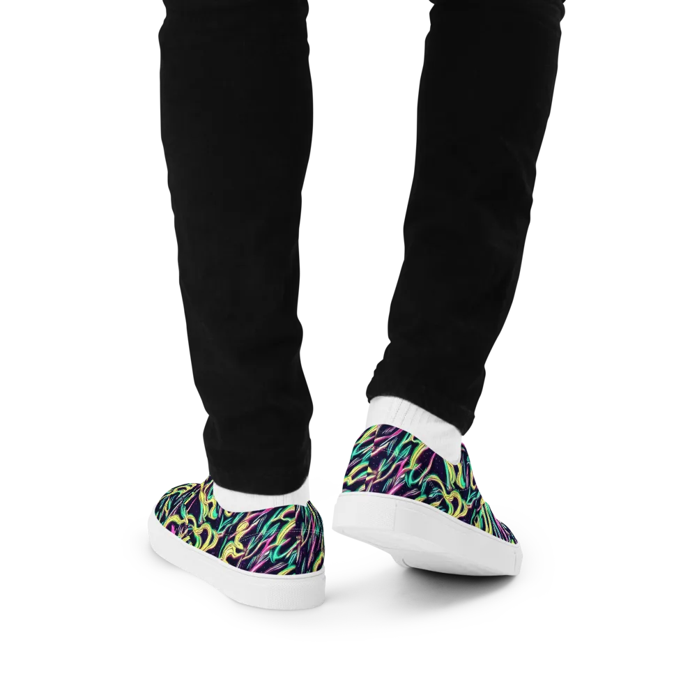Casson's Whirl on Men's Lace-Up Canvas Shoes — Back