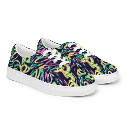 Casson's Whirl on a Men's Lace-Up Canvas Shoes