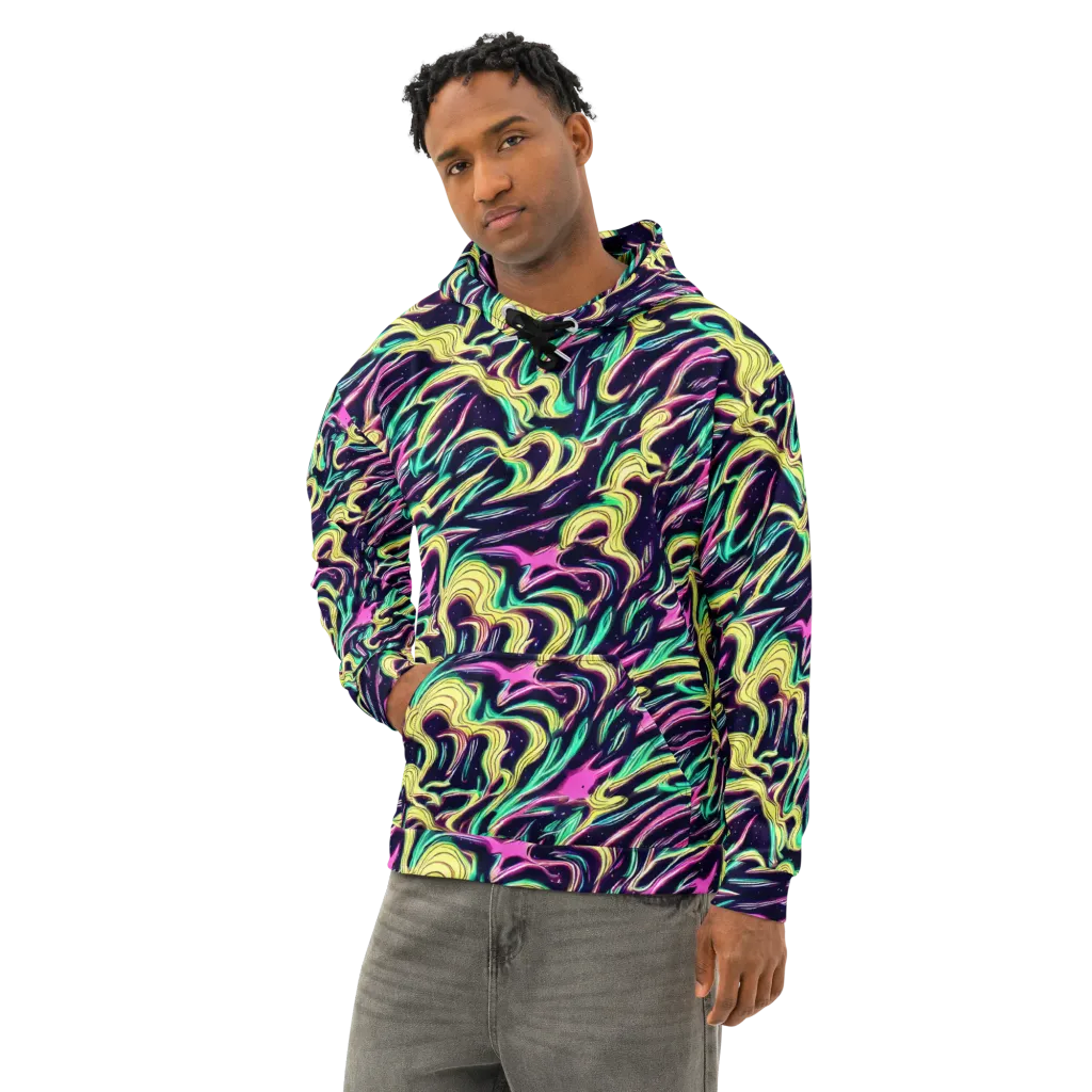 Casson's Whirl on Cotton Hoodie — Left Front