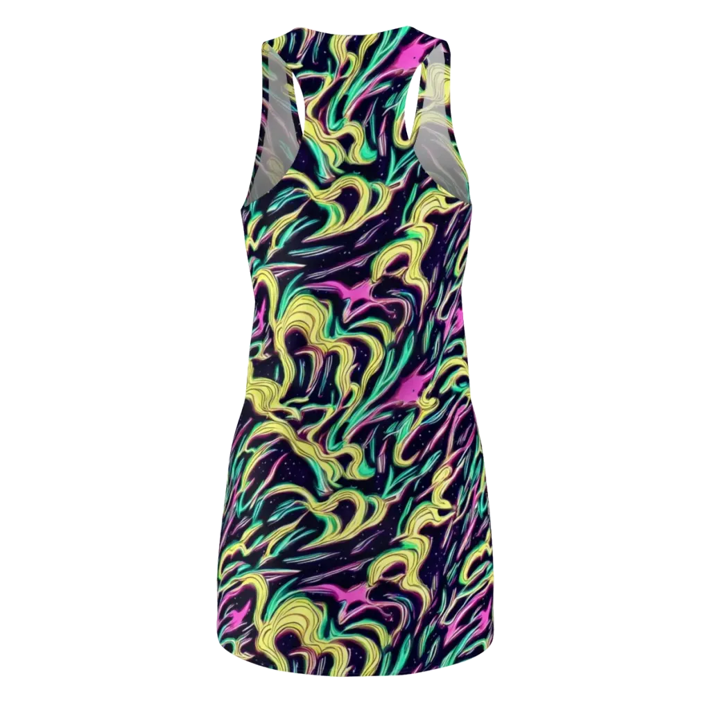 Casson's Whirl on Racerback Dress — Back