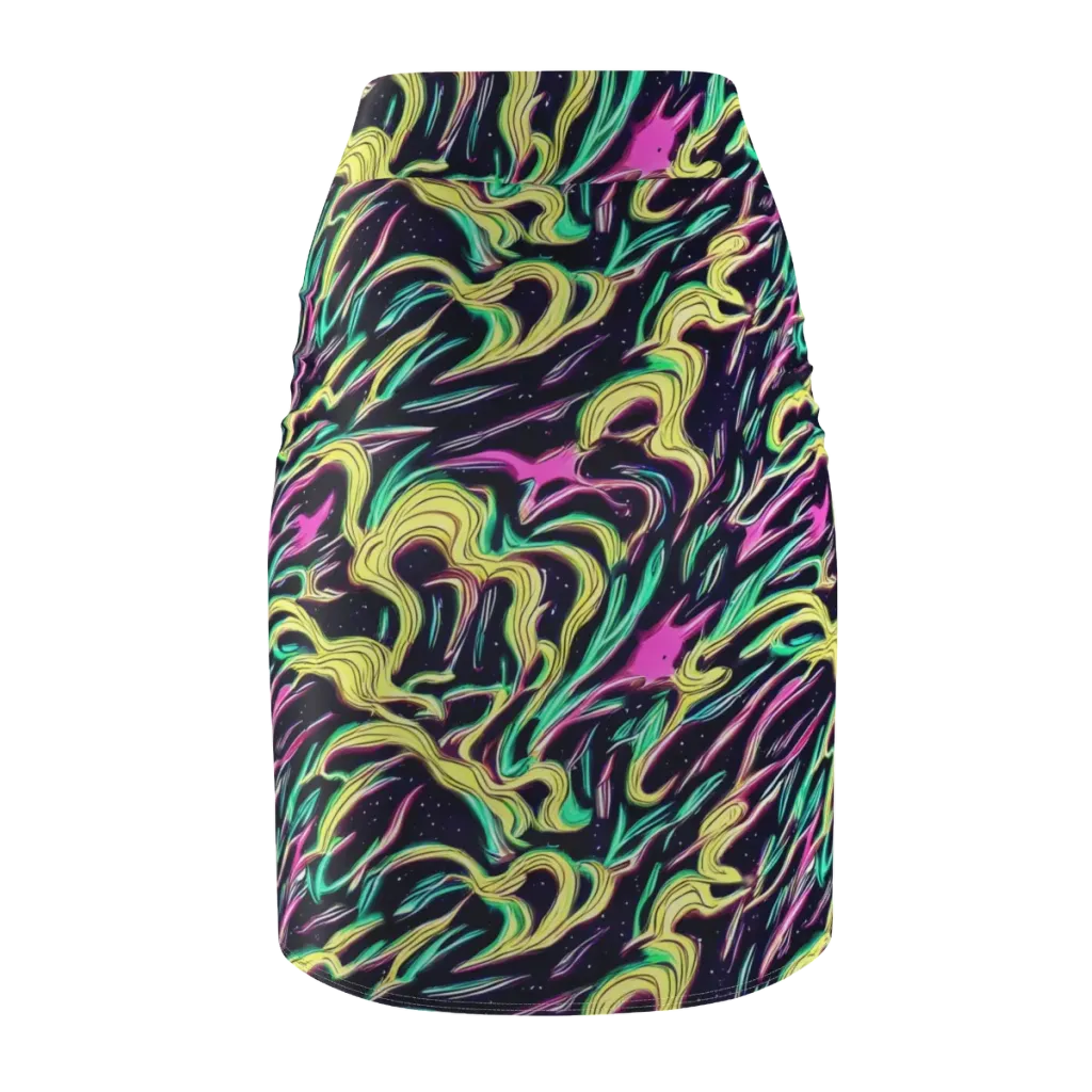 Casson's Whirl on Pencil Skirt — Back