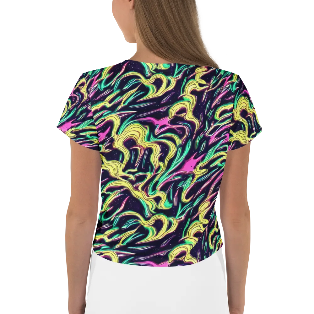 Casson's Whirl on Crop Tee — Back