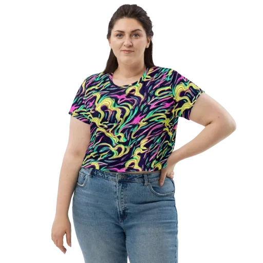 Casson's Whirl on a Crop Tee