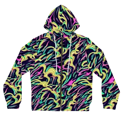 Casson's Whirl on a Women's Full-Zip Hoodie