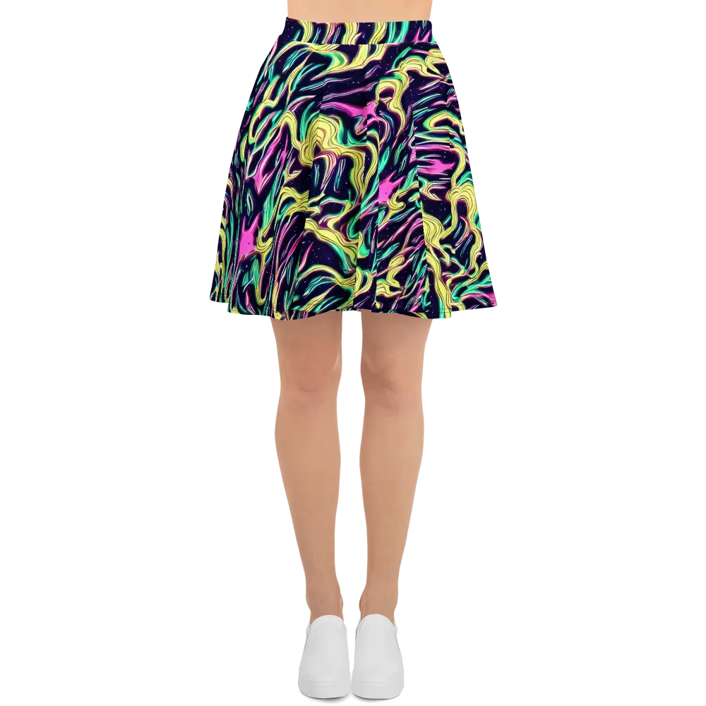 Casson's Whirl on Skater Skirt — Front
