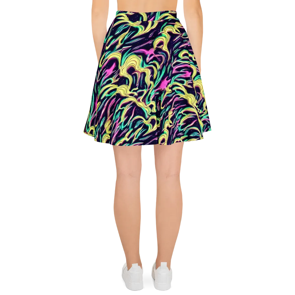 Casson's Whirl on Skater Skirt — Back