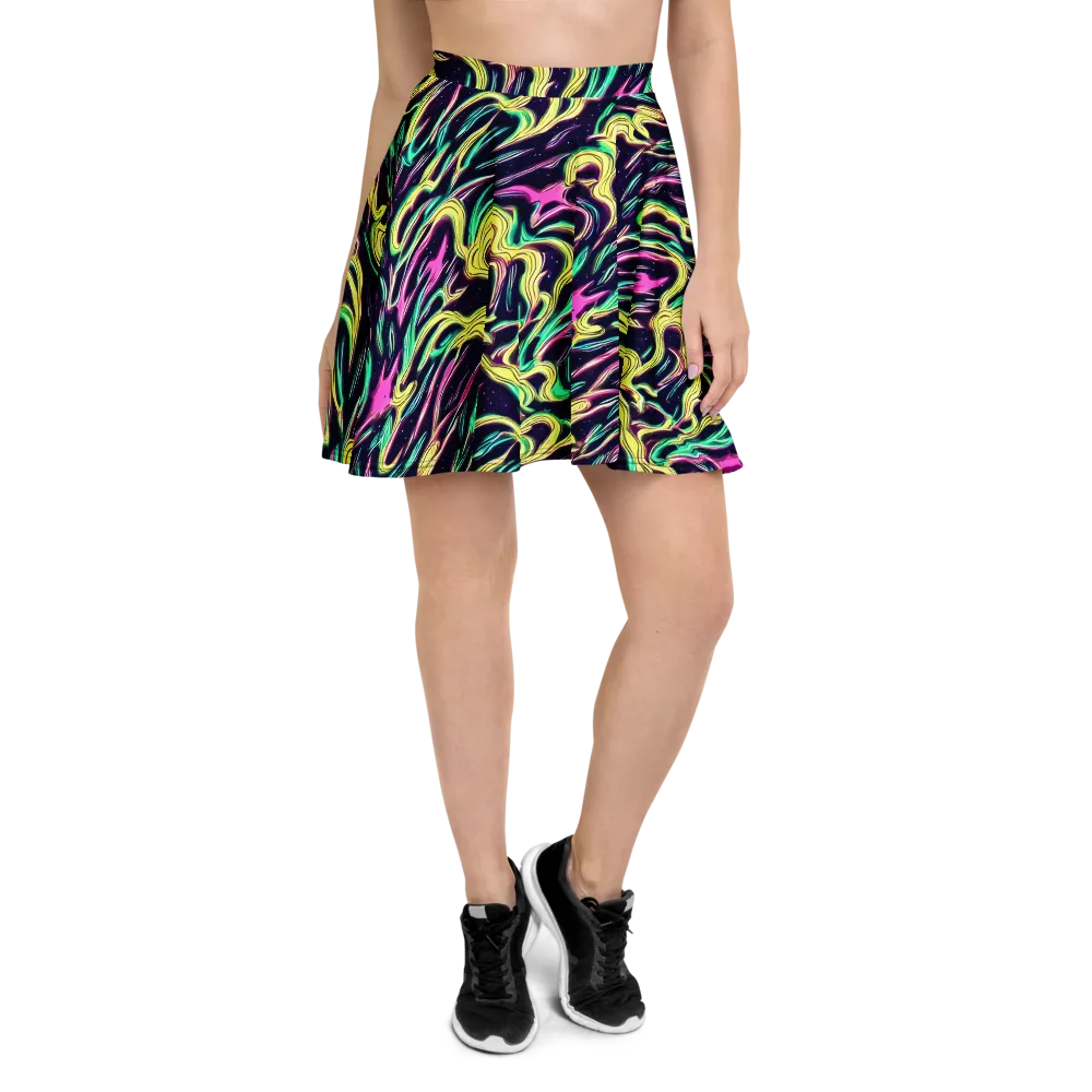 Casson's Whirl on Skater Skirt — Front