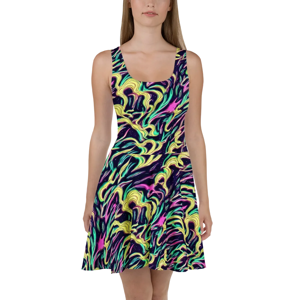Casson's Whirl on Skater Dress — Front