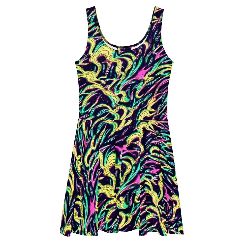 Casson's Whirl on Skater Dress — Front