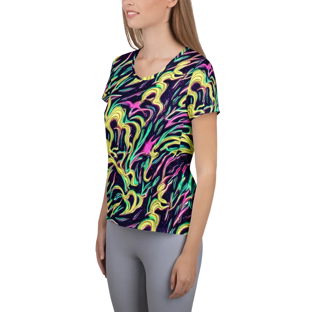 Casson's Whirl on Women's Athletic T-Shirt — Left