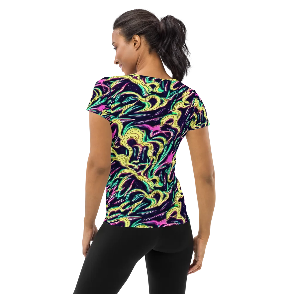 Casson's Whirl on Women's Athletic T-Shirt — Back